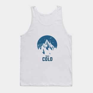 Snowing Cold White Mountain Tank Top